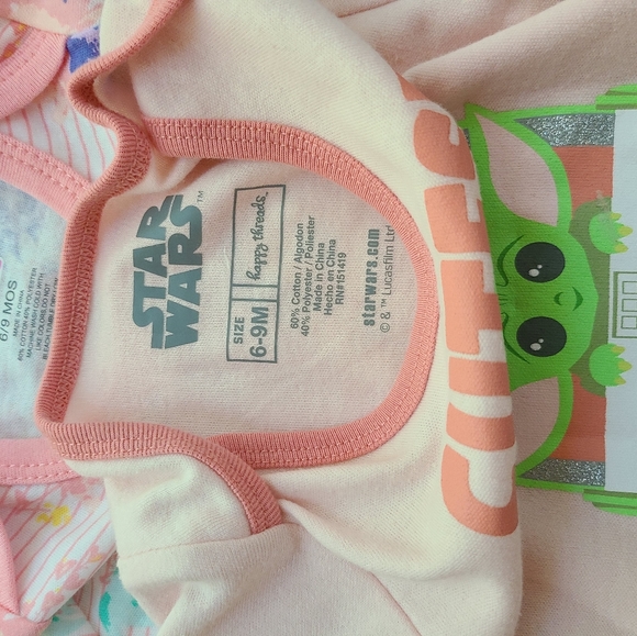 New 6-9 Months StarWars Onsie Bundle - Picture 3 of 3